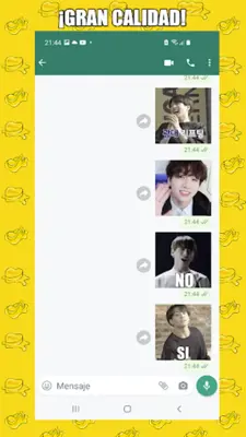 BTS Stickers Vol I android App screenshot 1