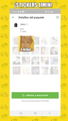 BTS Stickers Vol I android App screenshot 3